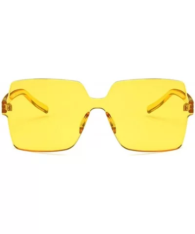 Women Sunglasses Fashion Yellow Drive Holiday Square Non-Polarized UV400 - Yellow - C218RKH2D6M $12.36 Square