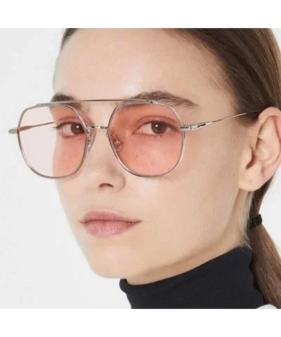 2020 Retro Round Sunglasses Women Designer Mirror Sun Glasses Female Vintage Lunetteeil Femme - Silvertrans - CN198ZLZIZR $58...