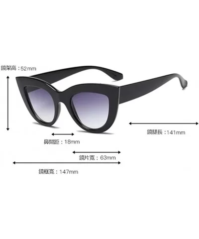 Cat's eye Summer Shade Retro Sunglasses for Women Fashion Elegant Ladies Sunglasses - White - C018RWEQEY2 $10.55 Cat Eye