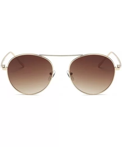 Summer Sunglasses - Women Cat Eye Mirrored Flat Lenses Metal Frame Sunglasses - E - C518COD0N9E $9.40 Cat Eye