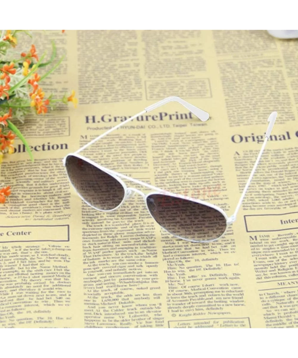 Sun Glasses Vintage Fashion Baby Boys Metal Frame Goggles Sunglasses-White - CM199HSUSDX $38.68 Goggle