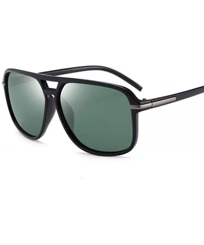 Sunglasses Polarized Vintage Anti Glare - Sand Black - C419993Y2HQ $17.07 Square