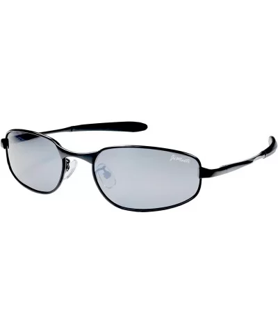 JMAV6 Aviator Sunglasses Spring Hinges - Black Smoke - C0114VU65P1 $45.08 Wrap