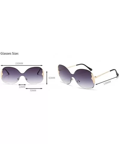 Round one-piece Sunglasses for Women Men- Versized Round Sun Glasses Female Gradient Elegant Shades - C3 - CH1992MQZGE $13.15...