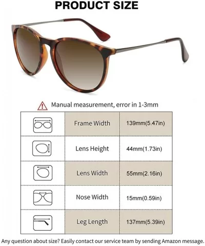 Polarized Sunglasses for Women Vintage Retro Round Mirrored Lens - CY19COMC4DE $28.08 Sport