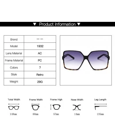 Fashion Women Oversize Sunglasses Gradient Plastic Female Sun Glasses UV400 lentes de sol Mujer (Color Pink) - CP1998KY9AX $2...