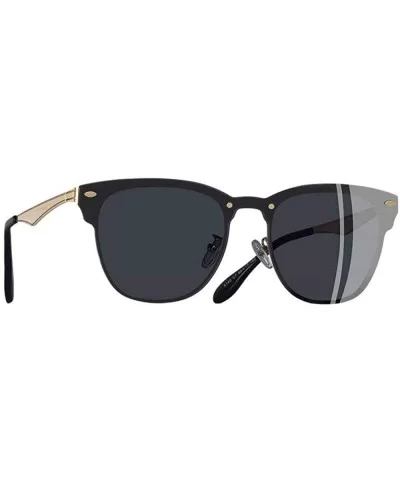 Classic Women Sunglasses Retro Vintage Square Metal Frame C1Gray - C1gray - CA18Y6TCSL7 $23.54 Aviator