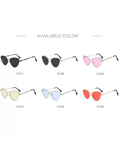 Sexy Small Vintage Cat Eye Sunglasses Women Red Black Sun Glasses Female Ladies Cateyes Sunglass 2018 Retro - CU199C72TXE $25...