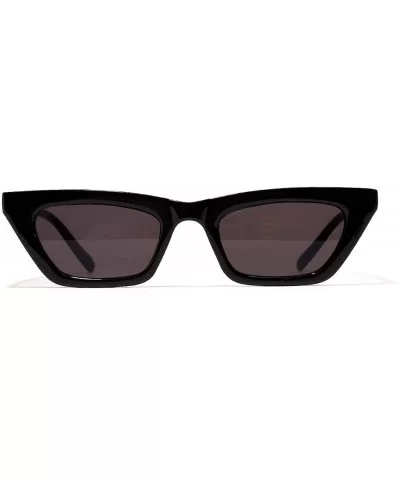 Classic Retro Cat Eye Sunglasses Men Women Vintage Small Square Oversized Sun Glasses Shades Luxury Designer - 1 - C0198ZUC9N...