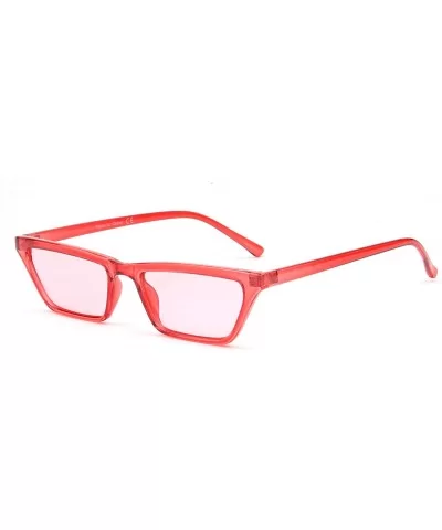 Candy Color Transparent Sunglasses- Clear Glasses S1071 - C4 - C918GTLO3W6 $19.22 Rectangular