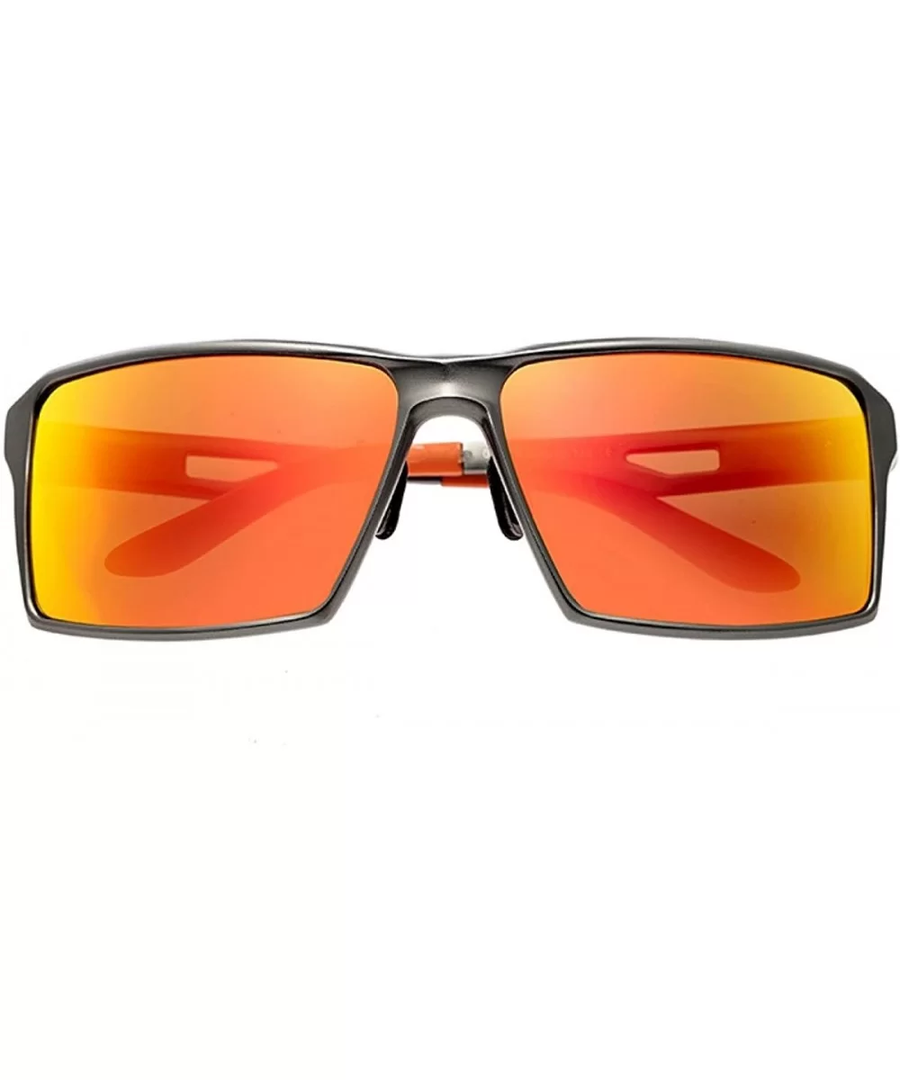 Centaurus Aluminium Sunglasses - Gunmetal/Red-yellow - CV12DI2QTZX $73.62 Sport