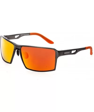 Centaurus Aluminium Sunglasses - Gunmetal/Red-yellow - CV12DI2QTZX $73.62 Sport