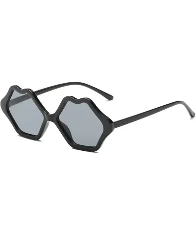 Women Retro Vintage Style Funky Geometric Circle Round Fashion Sunglasses - Black - C718WQ6ADKR $31.52 Goggle