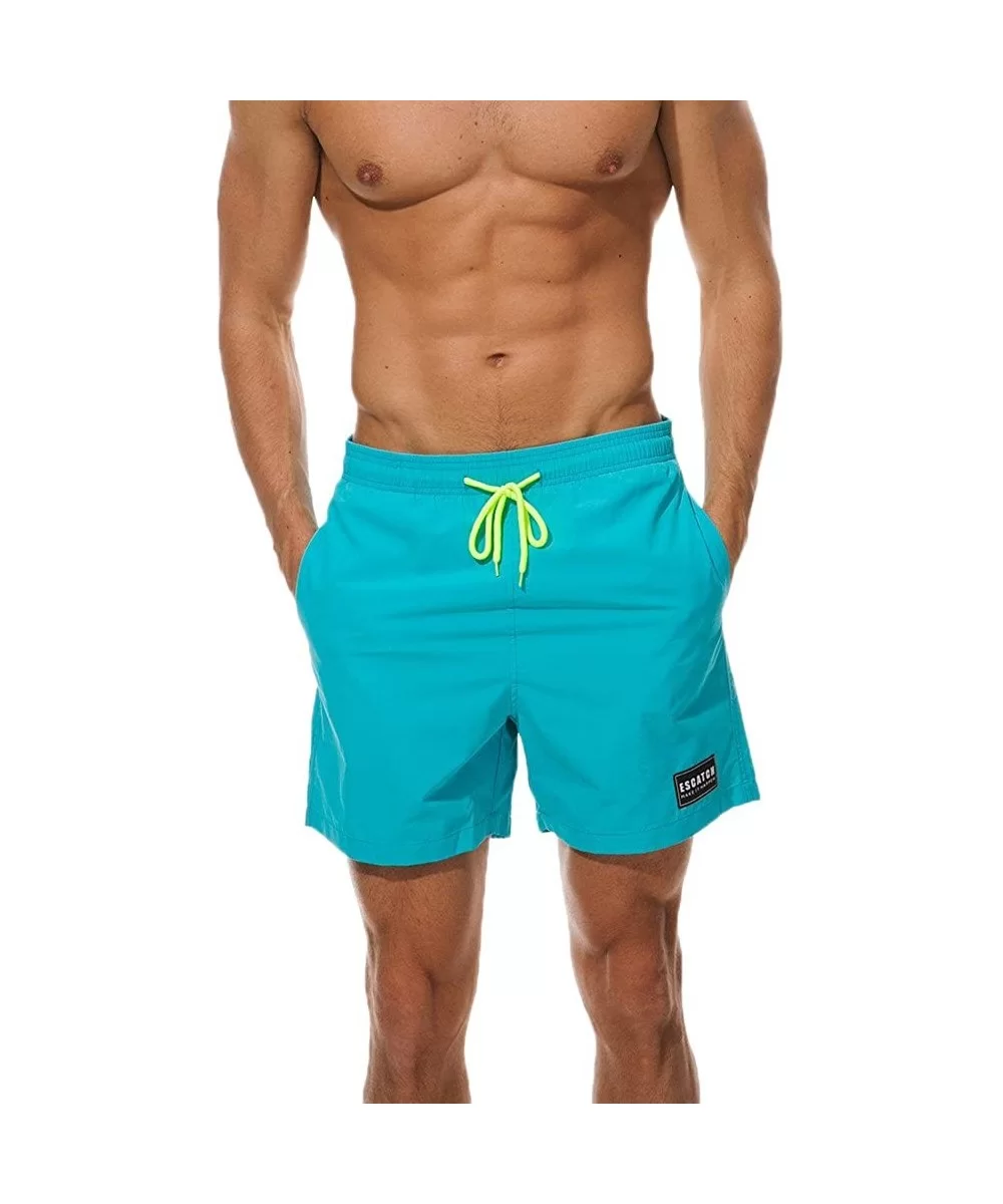 Casual Shorts for Men's Swimwear Running Surfing Sports Plus Size Beach Shorts Trunks Board Pants - Skyblue - C018RWASR38 $24...