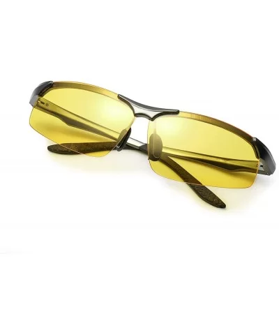 Night-Driving Polarized Glasses for Men - Yellow Glasses for Night-Vision - Anti Glare for Safe Driving - C818MGA57I2 $35.34 ...