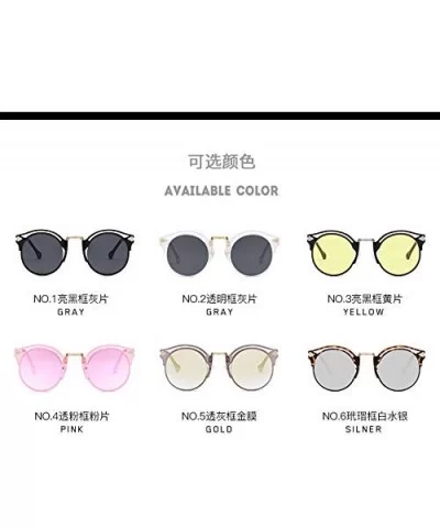 2020 Sunglasses Female Retro Big Frame Arrow Glasses Bright Sunglasses (beancurd Frame White Mercury Lens) - CS190L3ZIXU $10....