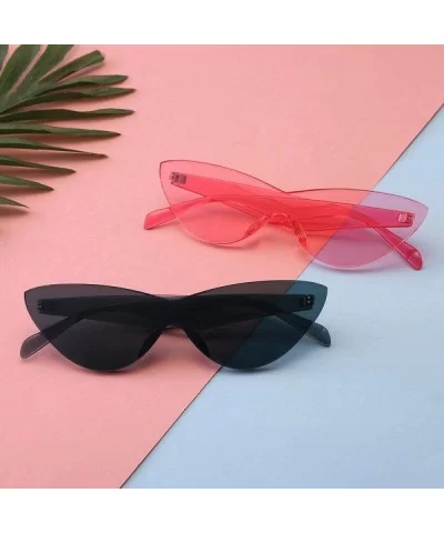 2019 New Fashion Rimless One-piece Sunglasses Women Luxury Brand Original C1 - C5 - C718YZUXZ69 $12.42 Rimless