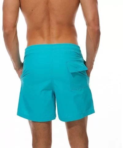 Casual Shorts for Men's Swimwear Running Surfing Sports Plus Size Beach Shorts Trunks Board Pants - Skyblue - C018RWASR38 $24...