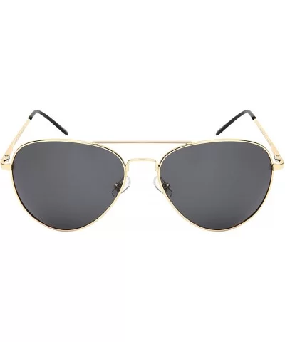 Extra Large Classic Pilot Aviator Unisex Polarized Sunglasses 100% UV Protection Spring Hinge - CS1955H3HMO $21.10 Aviator