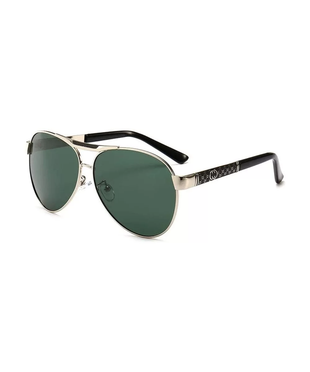 Men's Retro Sunglasses- Polarized Sunglasses- Full Frame Driving C3 - C3 - CP197N679UD $60.98 Sport