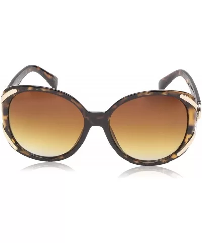 Women's R3277 Round Vented Sunglasses with 100% UV Protection - 65 mm - Tortoise - CY18O39OLK4 $64.22 Shield