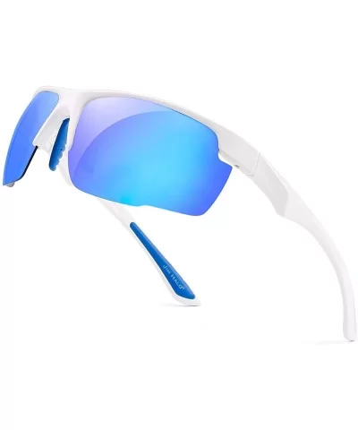 Polarized Sports Sunglasses Men Women Baseball Fishing Running Golf Cycling Driving Shades - CH18HS4RCK0 $26.00 Wrap