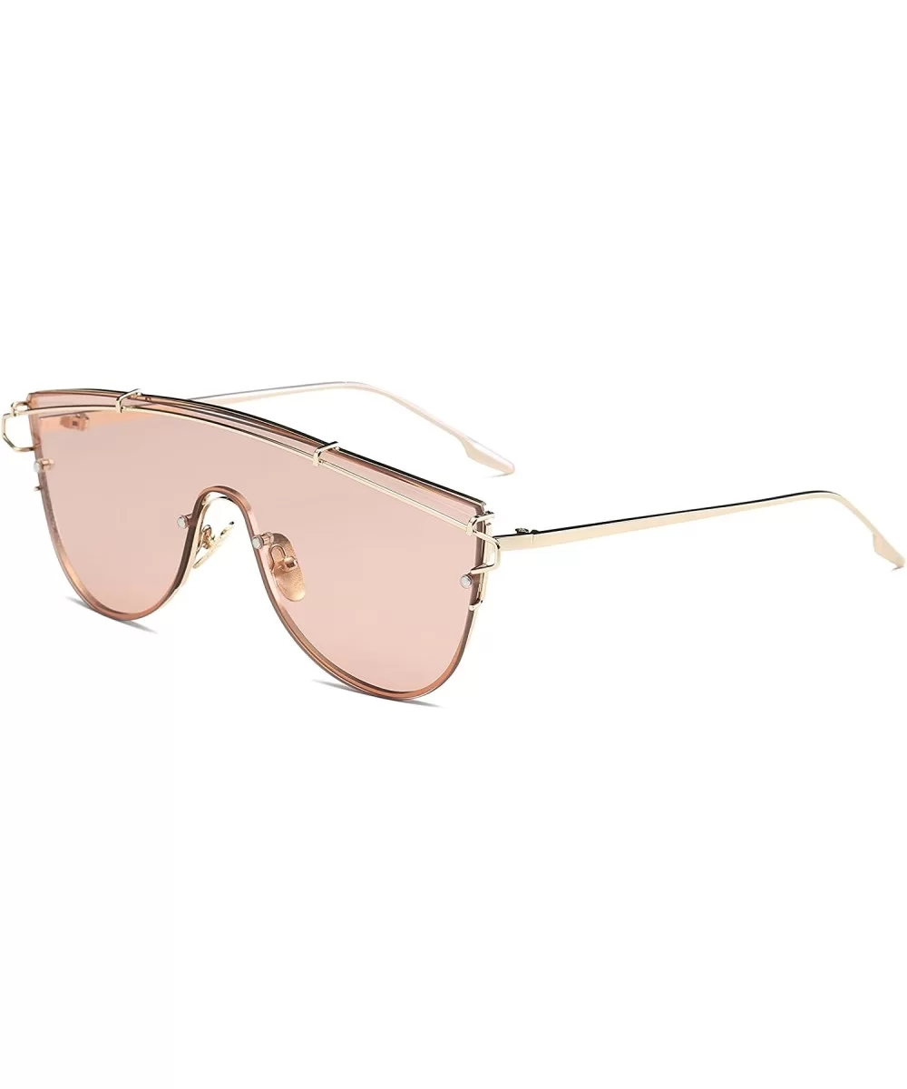 Clear Metal Sunglasses Eyeglasses for Traveling Shopping S2028 - Ca02-b64 - CP18G9OT090 $22.25 Rectangular