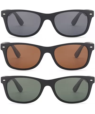 Polarized Sunglasses Men and Women 3 Pack - CO12E1I95VN $13.50 Oversized