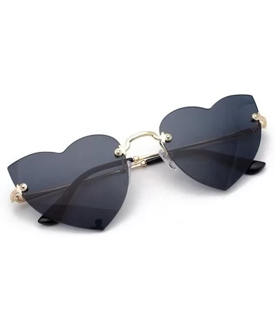 Polarized Protection Sunglasses Rimless Sunglass - Black - C91902UK8TT $15.74 Oversized