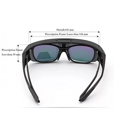 2 Value Pack - HD Polarized Flip Up Wraparounds Sunglasses + UV400 Night Vision - Black - CY18EISAHMR $26.52 Goggle