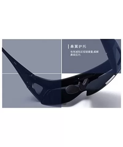 2 Value Pack - HD Polarized Flip Up Wraparounds Sunglasses + UV400 Night Vision - Black - CY18EISAHMR $26.52 Goggle