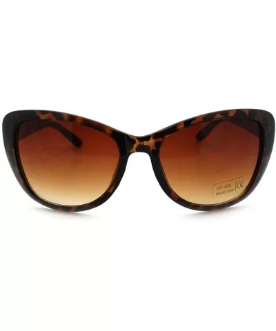 Fashion Sunglasses Womens Rectangular Butterly Cateye Shades - Tortoise - CQ11R1PKKPJ $11.92 Butterfly