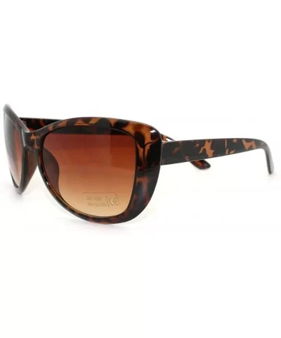 Fashion Sunglasses Womens Rectangular Butterly Cateye Shades - Tortoise - CQ11R1PKKPJ $11.92 Butterfly