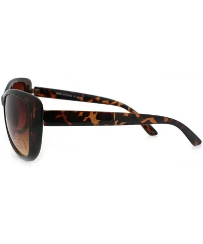 Fashion Sunglasses Womens Rectangular Butterly Cateye Shades - Tortoise - CQ11R1PKKPJ $11.92 Butterfly