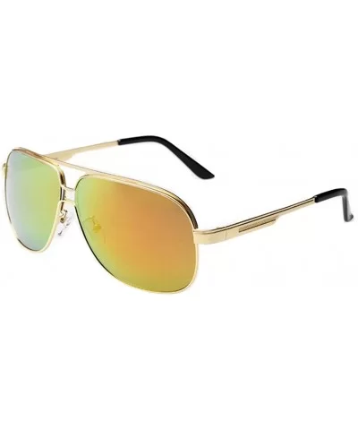 Adurable Use Sunglasses Metal Frame Aviator Lens Stronger Than Any other Sunglasses - Gold/Gold - CJ11ZIRI8YH $33.22 Rectangular