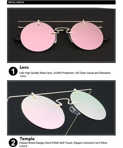 Men Women Vintage Round Brow Sunglasses Colored Metal Frame Tinted Lens Shades - Black-red - CC18IGU2N8R $15.10 Round