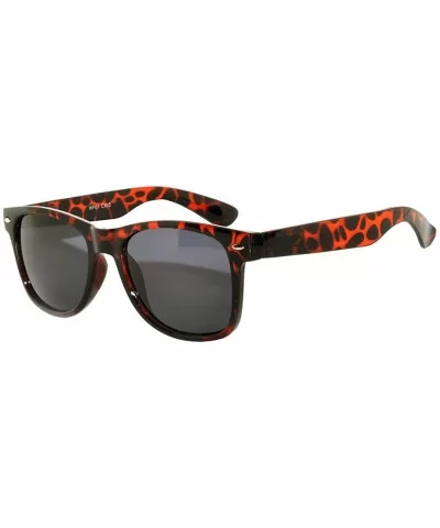 Retro 80's Vintage Sunglasses Colored Frame Smoke Lens Brand - New_retro_smoke_leopard - CN184IEXIZR $11.72 Sport