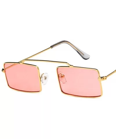 Vintage Steampunk Sunglasses Rectangle Glasses - 2 - CQ18Y38OHGS $33.40 Rimless