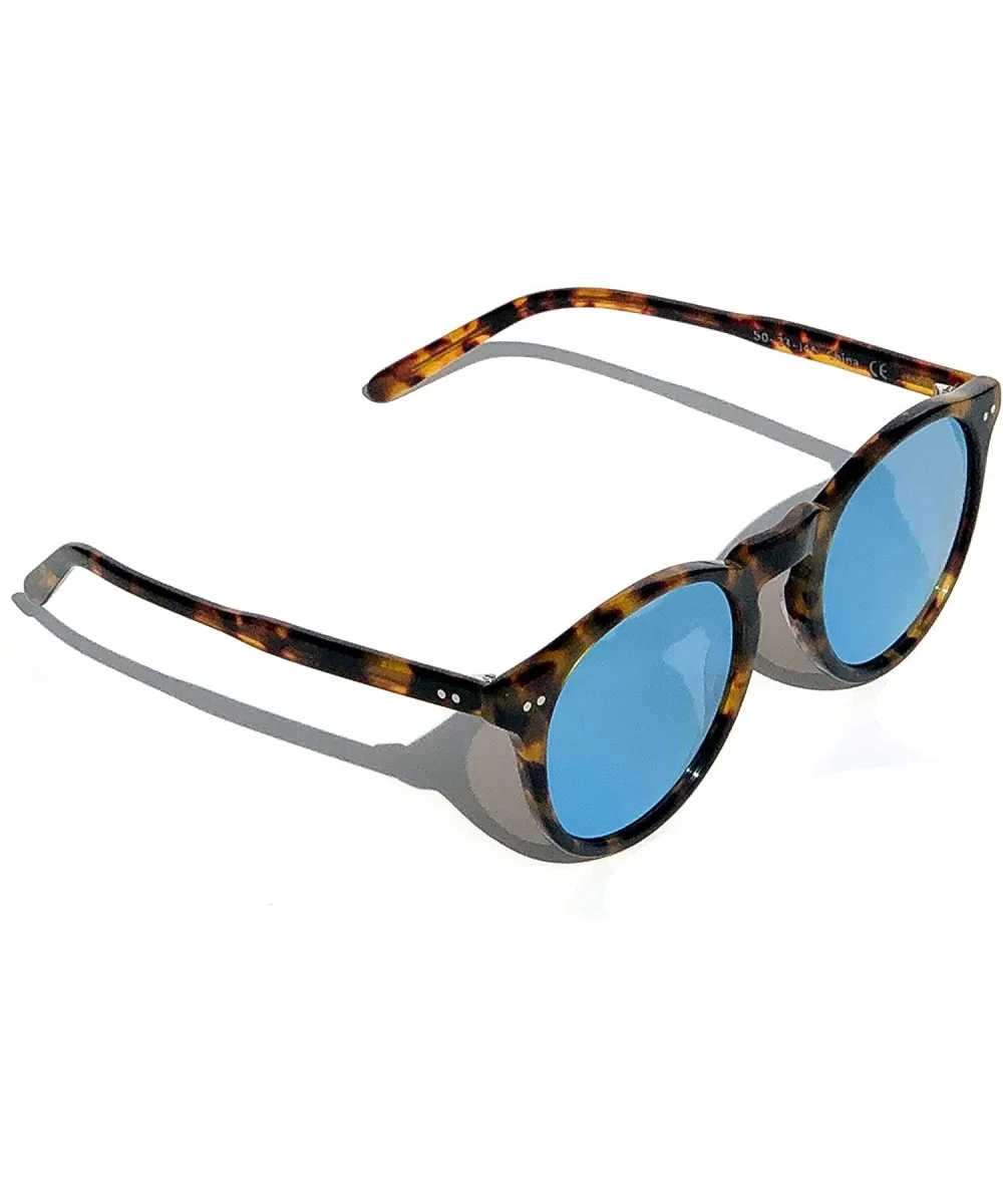 Women's Sunglasses - "The Joan" Designer Sunglasses with Mirrored Lenses - Tortoise - CY187QN8GCC $38.11 Round