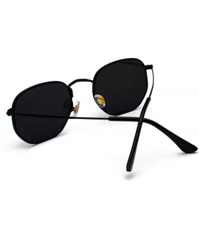 Vintage Gold Sunglasses Men Square Metal Frame Silver Brown Black Small Sun Glasses Female Unisex Summer Style - CC197ZAK6S9 ...