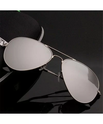 Men's Aviation Sunglasses Women Driving Alloy Frame Polit Mirror Sun Glasses - Gold Gold - CQ194OR9NCU $32.01 Oval