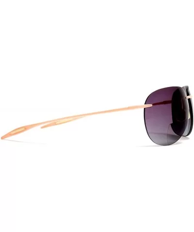 Maui Sports Pilot Bifocal Reading Sunglasses Ultra Flex TR90 Readers Under the Sun - Pink - CV17Z3M44E8 $39.11 Square