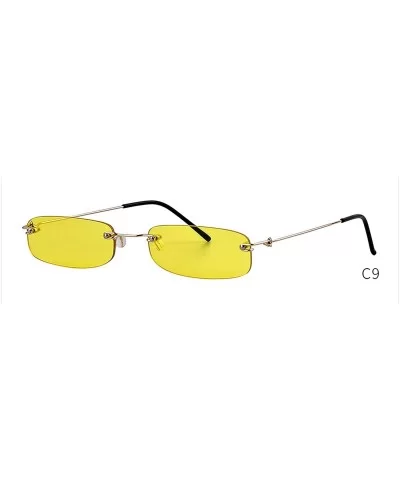 Small Orange RimlRectangle Sunglasses Men Women 90s Tiny Narrow FramelTint Sun Glasses Shades SP40 - C9 - C0197Y7KWQL $32.79 ...