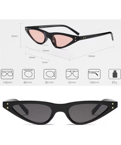 Women Vintage Retro Cat Eye Sunglasses Small Frame designer Eyewear - C4 - C018CHXI4L2 $35.39 Goggle