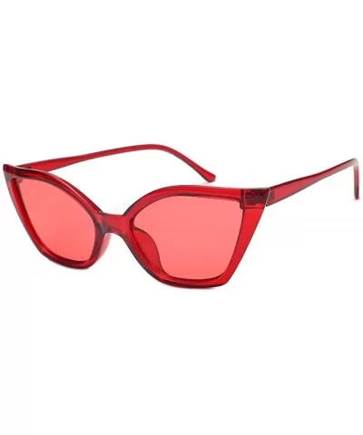 Women's Fashion Sunglasses Vintage Cateye Frame Shades Acetate Frame UV Glasses Sunglasses - D - CF18TQX3U2W $9.06 Sport