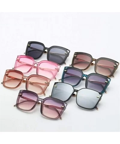 Square Cat Eye Sunglasses for Women Sun Glasses Featured Frame Eyewear UV400 - C2 Silver - CR19036Q8Y9 $16.32 Cat Eye