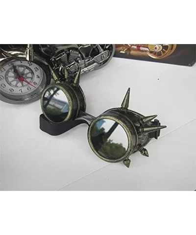 Rivet Steampunk Windproof Mirror Vintage Gothic Lenses Goggles - 8365d - CT18RR2KT9E $15.79 Sport