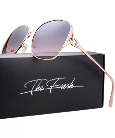 Classic Crystal Elegant Women Beauty Design Sunglasses Gift Box - L153-gold - CP18M0SRO6O $23.50 Round