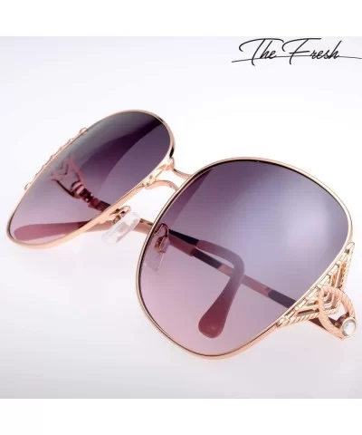 Classic Crystal Elegant Women Beauty Design Sunglasses Gift Box - L153-gold - CP18M0SRO6O $23.50 Round