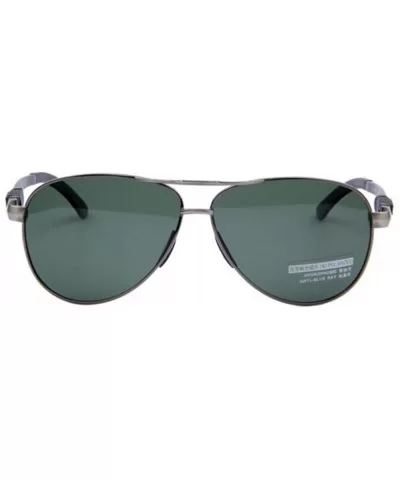 Men UV400 Polarized Sunglasses HD Sport Driving Fishing Sun Glasses - Grey Green - CW17YUTKIAG $12.38 Rimless